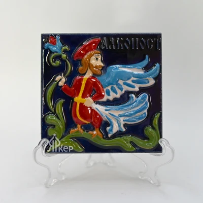 Изразец "Алконост" цветной