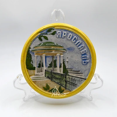 Изразец "Волжская Набережная" цветной