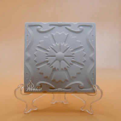 Изразец для росписи "Гвоздика"