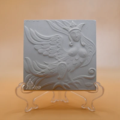 Изразец для росписи "Гамаюн"